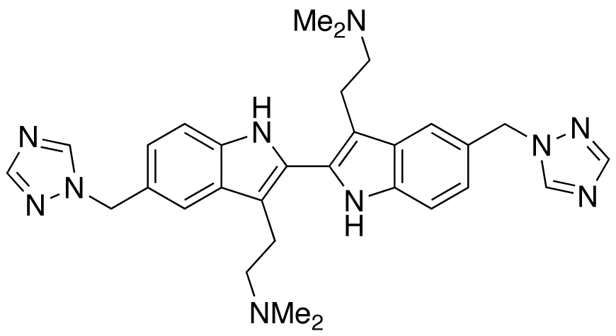 2,2’-(5,5’-Bis((1H-1,2,4-triazol-1-yl)methyl)-2,2’-bi(1H-indole)-2,2’-diyl)bis(N,N-dimethylethanamine)