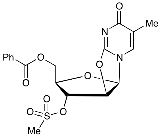 2,2’-Anhydro-3’-O-mesyl-5’-O-benzoyl-5-methyl Uridine