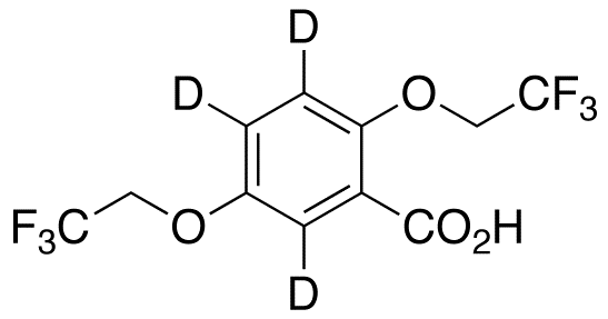 2,5-Bis(2,2,2-trifluoroethoxy)benzoic Acid-d3