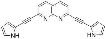2,7-Bis-(1H-pyrrol-2-yl)ethynyl-1,8-naphthridine