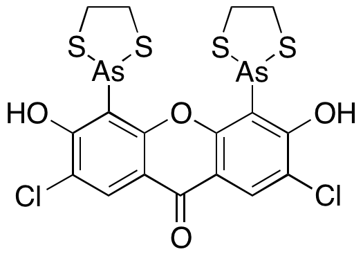 2,7-Dichloro-4,5-bis(1,3,2-dithiarsolan-2-yl)-3,6-dihydroxy-9H-xanthen-9-one