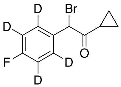 2-Bromo-1-cyclopropyl-2-(4-fluorophenyl)ethanone-d4