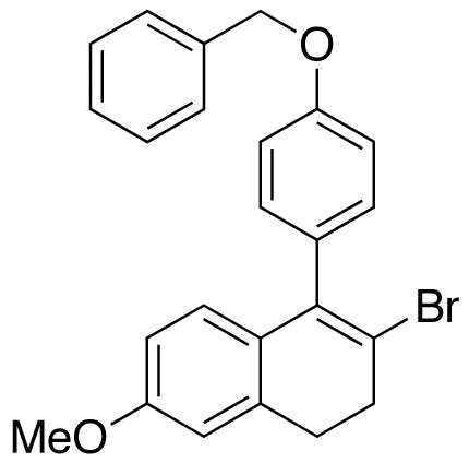 2-Bromo-3,4-dihydro-6-methoxy-1-[4-(phenylmethoxy)phenyl]naphthalene