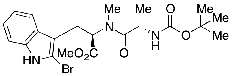 2-Bromo-N-[N-[(1,1-dimethylethoxy)carbonyl]-L-alanyl]-N-methyl-D-tryptophan Methyl Ester
