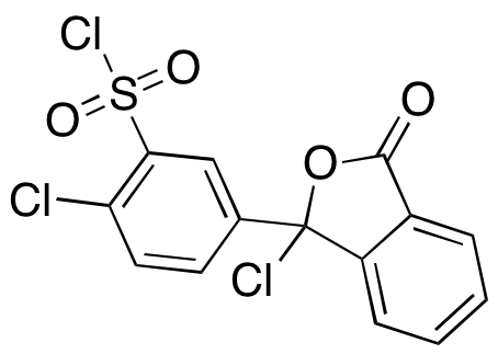 2-Chloro-5-(1-chloro-1,3-dihydro-3-oxo-1-isobenzofuranyl)-benzenesulfonyl Chloride