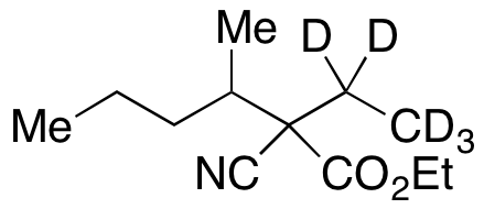 2-Cyano-2-ethyl-3-methylhexanoic Acid Ethyl Ester-d5