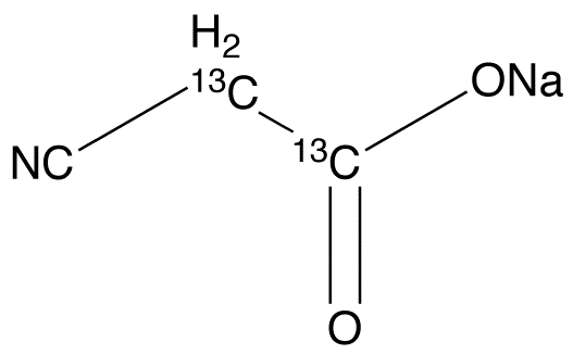 2-Cyano-acetic Acid Sodium Salt-13C2