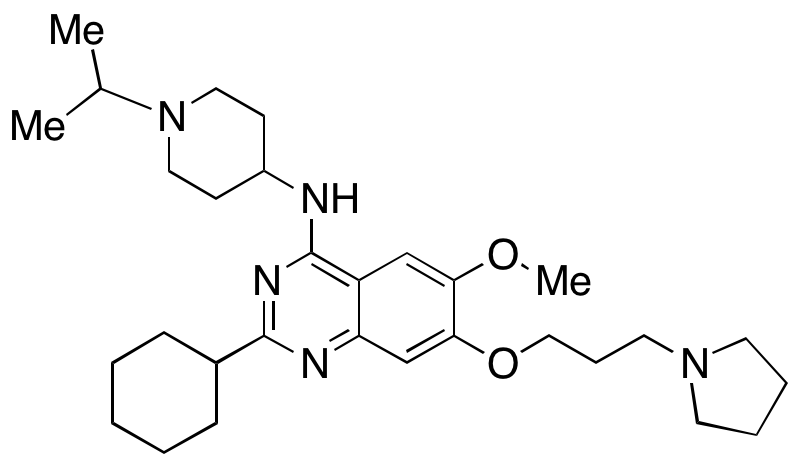 2-Cyclohexyl-6-methoxy-N-[1-(1-methylethyl)-4-piperidinyl]-7-[3-(1-pyrrolidinyl)propoxy]-4-quinazolinamine