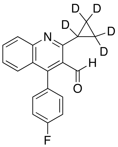 2-Cyclopropyl-4-(4-fluorophenyl)-3-quinoline-d5 3-Aldehyde