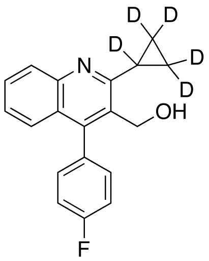 2-Cyclopropyl-4-(4-fluorophenyl)-3-quinolinemethanol-d5