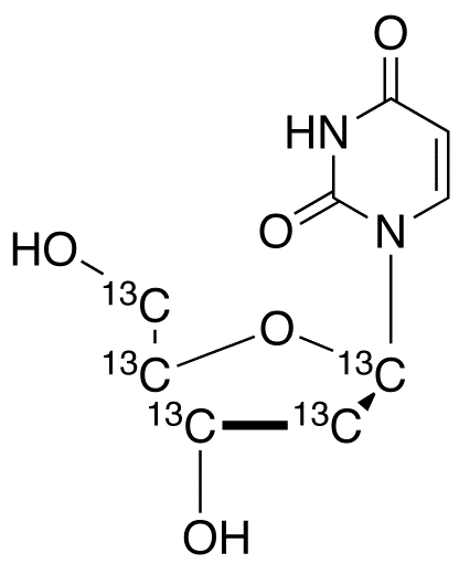 2’-Deoxyuridine-1’,2’,3’,4’,5’-13C5