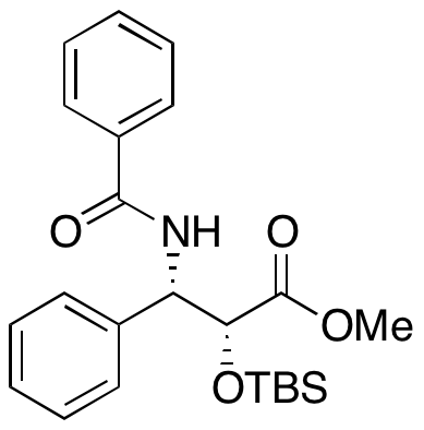 2-O-tert-Butyl(dimethyl)silyl-(2R,3S)-benzoyl-3-phenylisoserine Methyl Ester