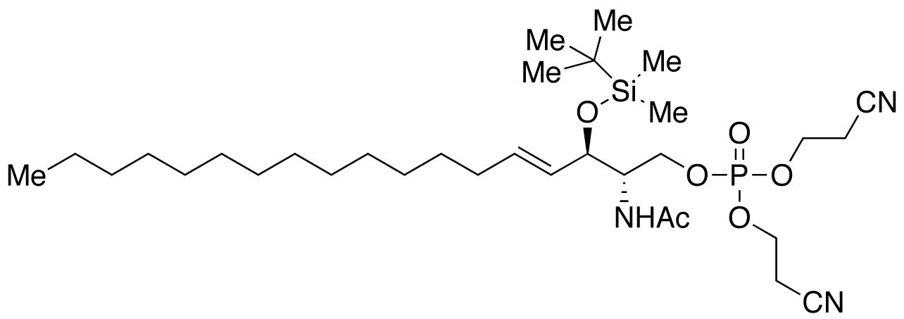 2-O-tert-Butyldimethylsilyl C2 Ceramide-1-(bis(2-cyanoethyl)phosphate