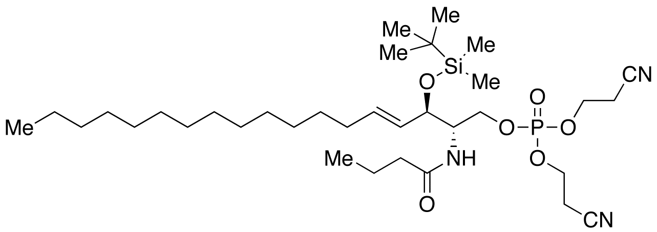 2-O-tert-Butyldimethylsilyl C4 Ceramide-1-(bis(2-cyanoethyl)phosphate