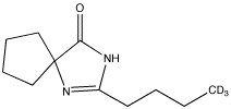 2-n-Butyl-d3-1,3-diazaspiro[4.4]non-1-en-4-one