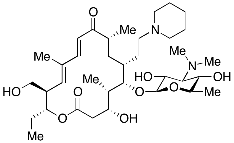 20-Deoxo-5-O-[3,6-dideoxy-3-(dimethylamino)-&beta;-D-glucopyranosyl]-20-(1-piperidinyl)tylonolide