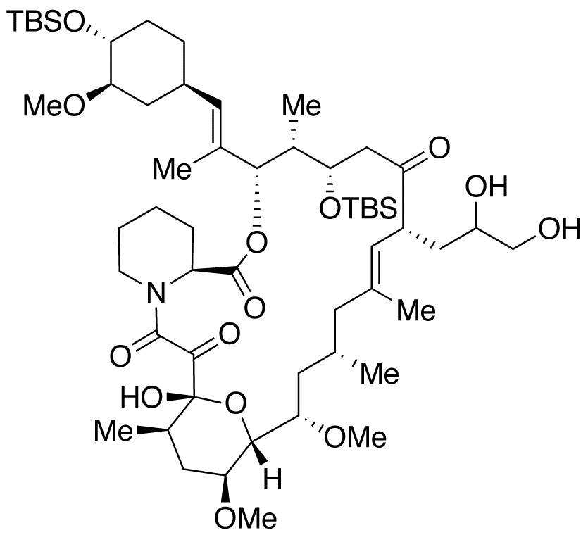 24,33-Bis-O-(tert-butyldimethylsilyl)-37,38-dehydro-37,38-dihydroxy-FK-506 (mixture of diastereomers)