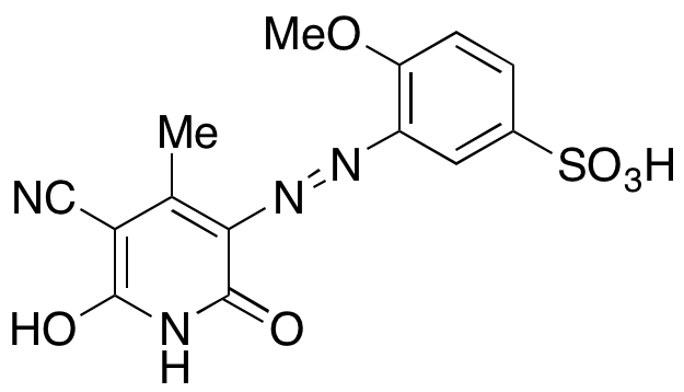 3-[2-(5-Cyano-1,2-dihydro-6-hydroxy-4-methyl-2-oxo-3-pyridinyl)diazenyl]-4-methoxybenzenesulfonic Acid