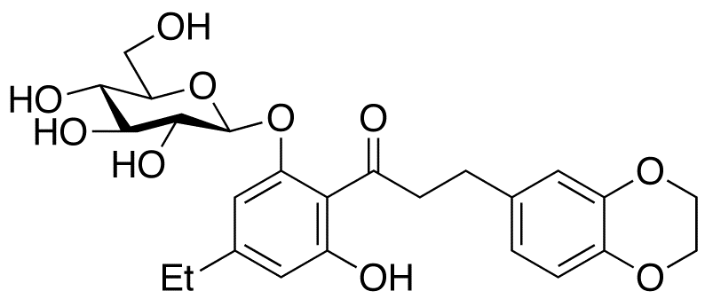 3-(2,3-Dihydro-1,4-benzodioxin-6-yl)-1-[4-ethyl-2-(β-D-glucopyranosyloxy)-6-hydroxyphenyl]-1-propanone
