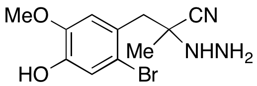 3-(2-Bromo-4-hydroxy-5-methoxyphenyl)-2-hydrazinyl-2-methylpropanenitrile