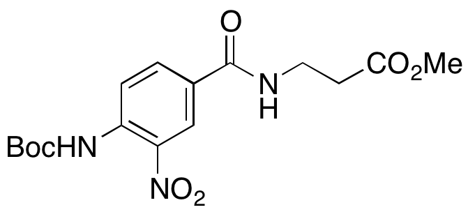 3-(4-((tert-Butoxycarbonyl)amino)-3-nitrobenzamido)propanoic Acid Methyl Ester