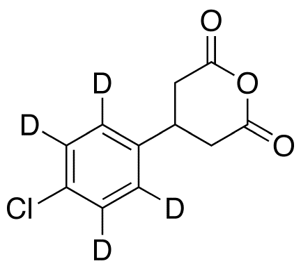 3-(4-Chlorophenyl)glutaric-d4 Anhydride