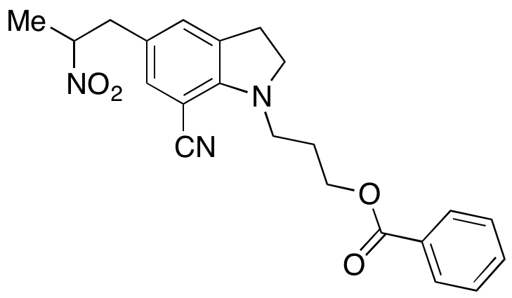 3-(7-Cyano-5-(2-nitropropyl)indolin-1-yl)propyl Benzoate