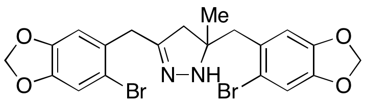 3,5-Bis((6-bromobenzo[d][1,3]dioxol-5-yl)methyl)-5-methyl-4,5-dihydro-1H-pyrazole