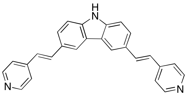 3,6-Bis[2-(4-pyridinyl)ethenyl]-9H-carbazole