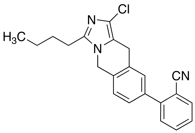 3-Butyl-1-chloro-5,10-dihydro-8-(2-cyanophenyl)imidazol-[1,5-b]isoquinoline