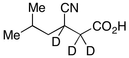 3-Cyano-5-methylhexanoic-d3 Acid