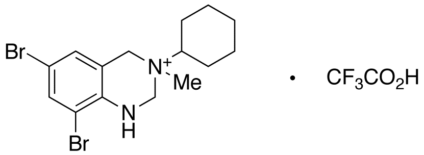 3-Cyclohexyl-6,8-dibromo-3-methyl-1,2,3,4-tetrahydroquinazolinium Trifluoroacetic Acid Salt