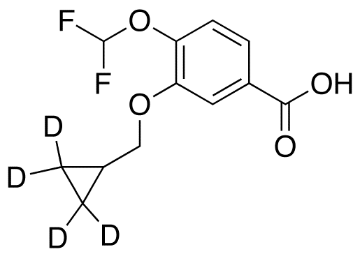 3-Cyclopropylmethoxy-4-difluoromethoxybenzoic-d4 Acid