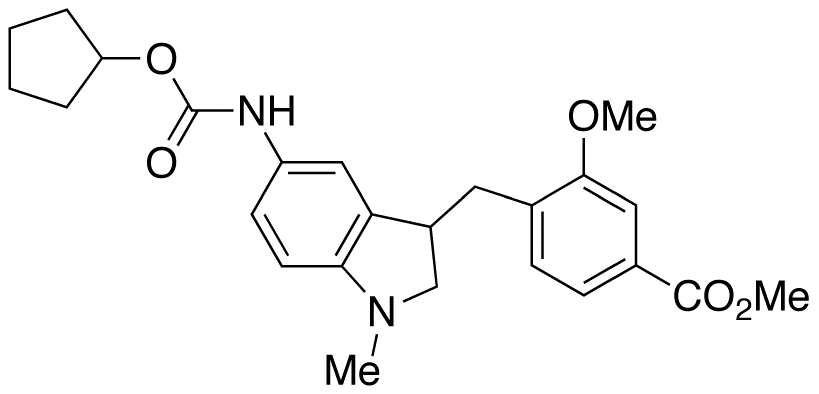 4-[[5-[[(Cyclopentyloxy)carbonyl]amino]-1-methyl-1H-indol-3-yl]methyl]-3-methoxy-benzoic Acid Methyl Ester