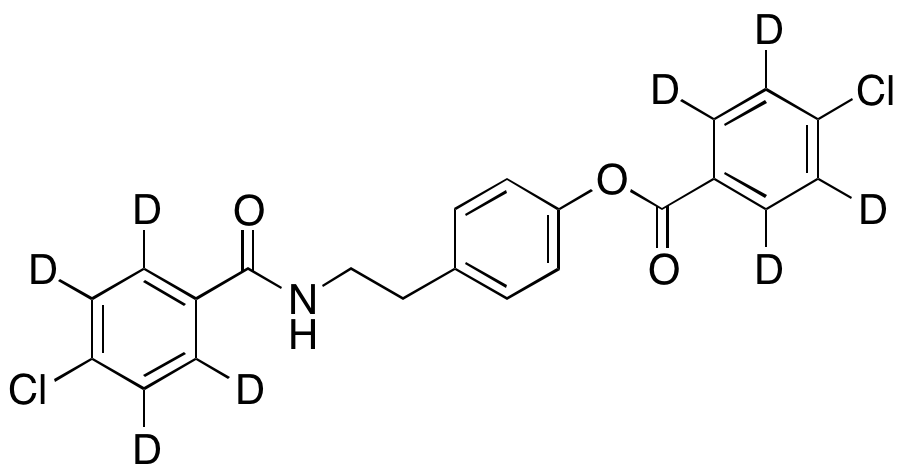 4-(2-(4-Chlorobenz-d4-amido)ethyl)phenyl 4-Chlorobenz-d4-oate
