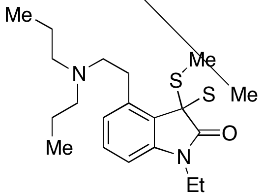 4-(2-(Dipropylamino)ethyl)-1-ethyl-3,3-bis(methylthio)indolin-2-one