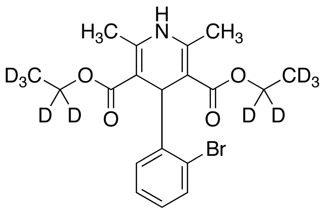 4-(2-Bromophenyl)-2,6-dimethyl-3,5-pyridinedicarboxylic Acid-d10 Diethyl Ester