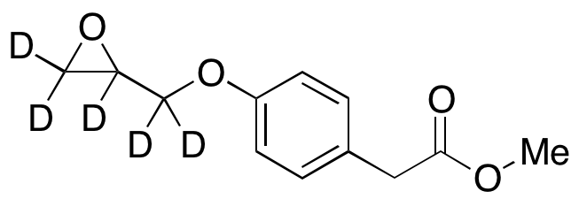 4-(2-Oxiranylmethoxy)benzeneacetic Acid Methyl Ester-d5