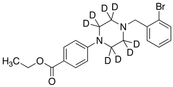 4-[4-[(2-Bromophenyl)methyl]-1-piperazinyl]benzoic Acid Ethyl Ester-d8