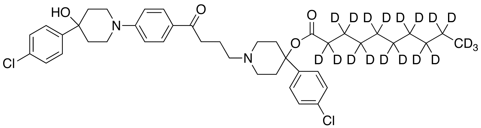 4-[4-(4-Chlorophenyl)-4-hydroxypiperidine]-4-defluorohaloperidol Decanoate-d19