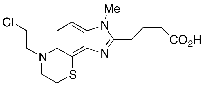 4-(6-(2-Chloroethyl)-3-methyl-3,6,7,8-tetrahydroimidazo[4’,5’:5,6]benzo[1,2-b][1,4]thiazin-2-yl)butanoic Acid