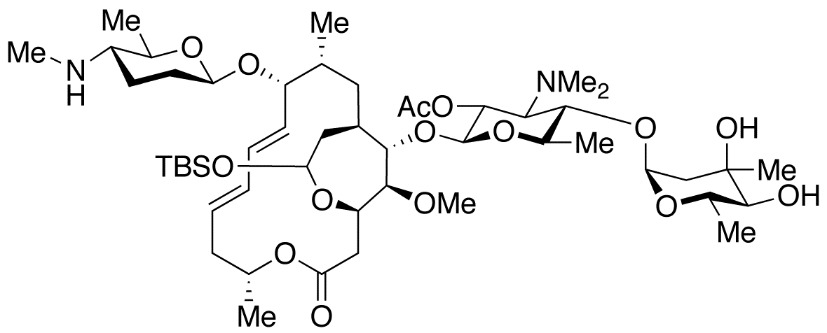 4,17-Dioxabicyclo[12.3.2]nonadecane-18-O-tert-butyldimethylsilyl N-Desmethyl Spiramycin I 2A-Acetate
