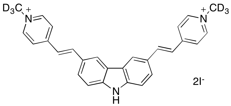 4,4’-[9H-Carbazole-3,6-diyldi-(1E)-2,1-ethenediyl]bis[1-methyl-pyridinium Diiodide-d6