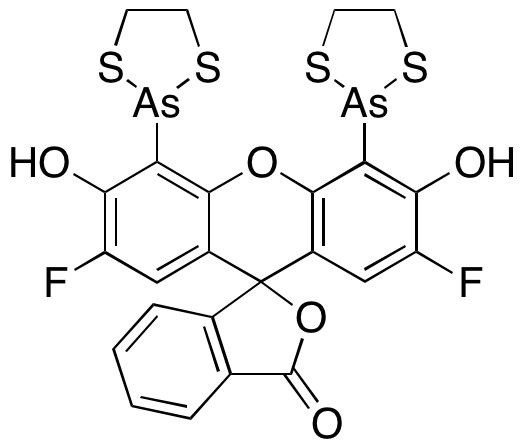 4’,5’-Bis(1,3,2-dithiarsolan-2-yl)-2’,7’-difluoro-3’,6’-dihydroxyspiro[isobenzofuran-1(3H),9’-[9H]xanthen]-3-one