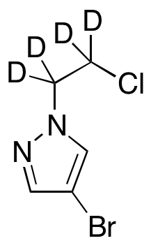 4-Bromo-1-(2-chloroethyl)-1H-pyrazole-D4