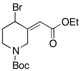 4-Bromo-3-(2-ethoxy-2-oxoethylidene)piperidine-1-carboxylic Acid tert-Butyl Ester