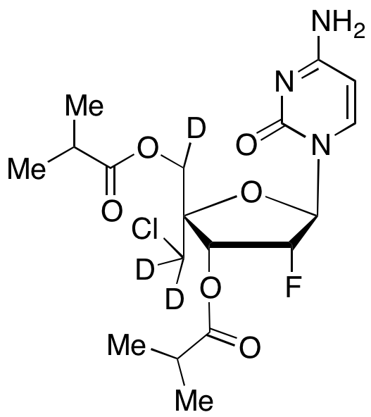 4’-C-(Chloromethyl)-2’-deoxy-2’-fluoro-cytidine 3’,5’-Bis(2-methylpropanoate)-d3