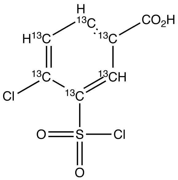 4-Chloro-3-(chlorosulfonyl)benzoic Acid-13C6