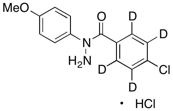 4-Chloro-benzoic Acid 1-(4-Methoxyphenyl)hydrazide Hydrochloride-d4