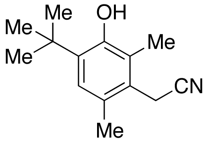 4-tert-Butyl-3-hydroxy-2,6-dimethylphenylacetonitrile